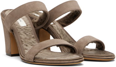 Šaty The Row The Row Awar Strap Heeled Sandals Šedá | F1595-L221, 3