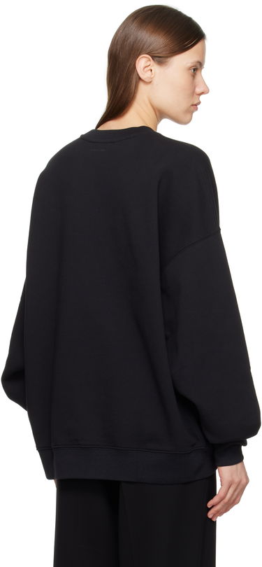 Sveter Anine Bing Anine Bing Miles Oversized Letterman Sweatshirt Čierna | A-08-10074-BLK1, 2