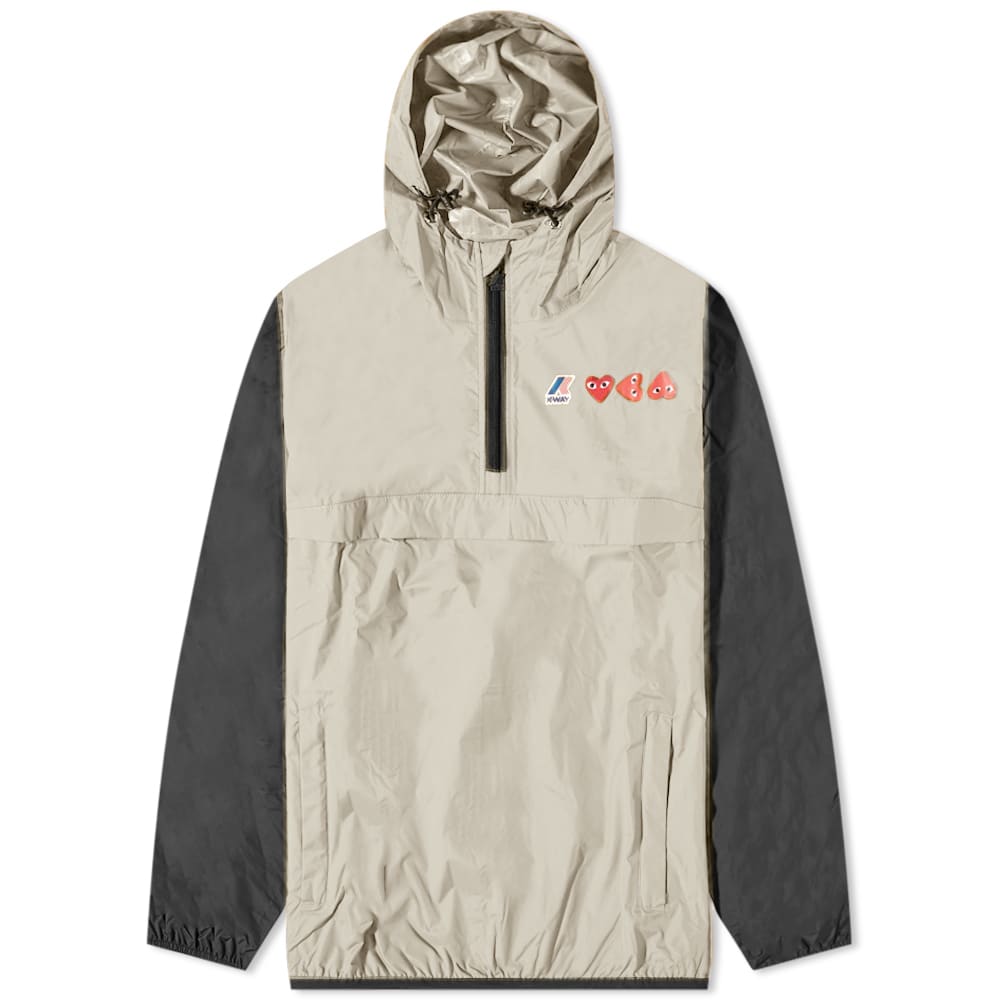 Vetrovka Comme des Garçons K-Way x Half Zip Block Colour Jacket Béžová | P1J506-3, 0