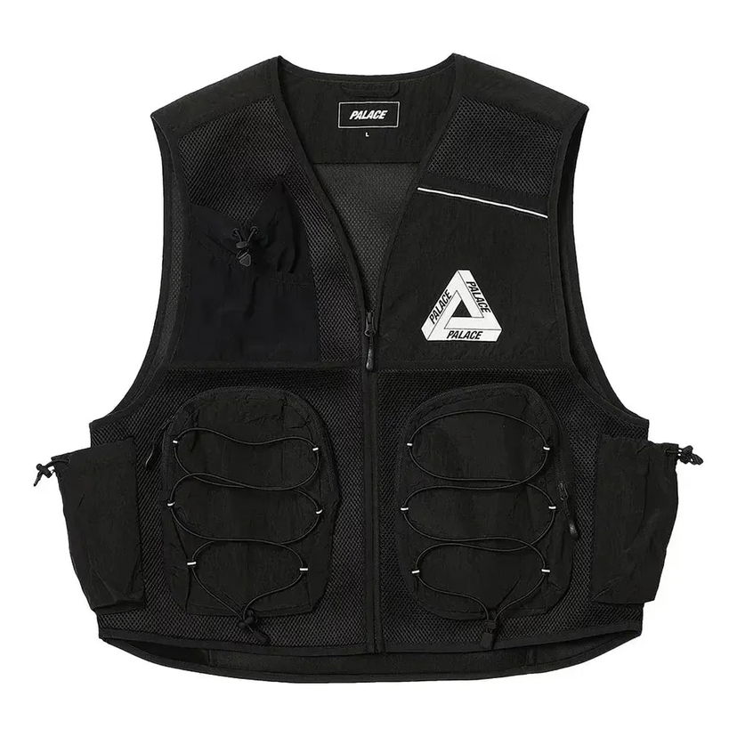 Vesta Palace Multi-Pocket Mesh Utility Vest Čierna | P24JK065