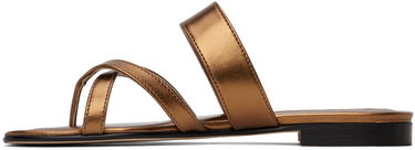 Doplnky Manolo Blahnik Manolo Blahnik Susa Thong Sandals Metalická | 223-1554, 2