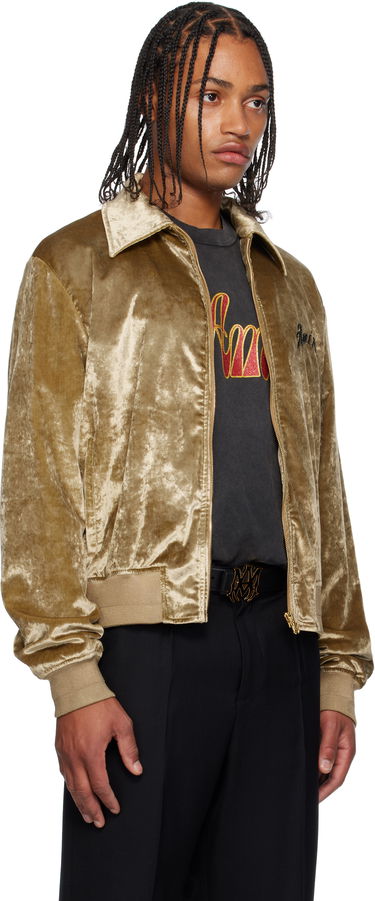 Bunda AMIRI AMIRI Dragon Velvet Jacket Béžová | AMOUBB1054, 1