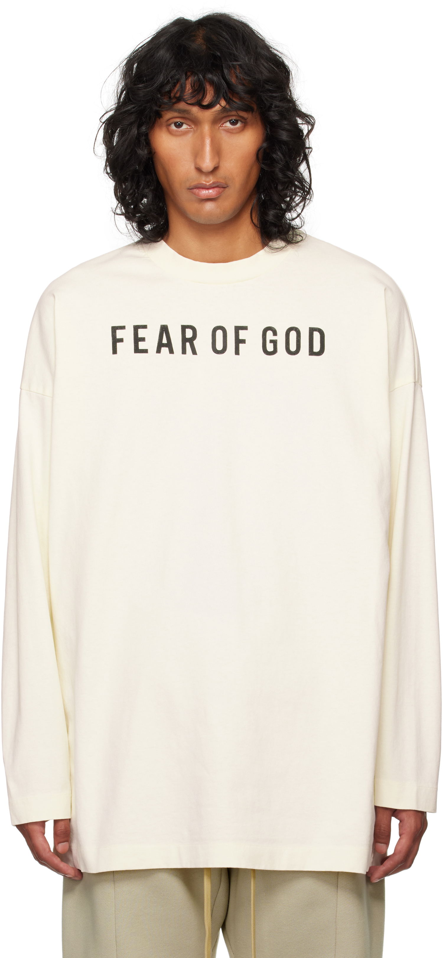 Tričko Fear of God Thunderbird Long Sleeve T-shirt Biela | FG24FW50-10175EBHWJ, 0