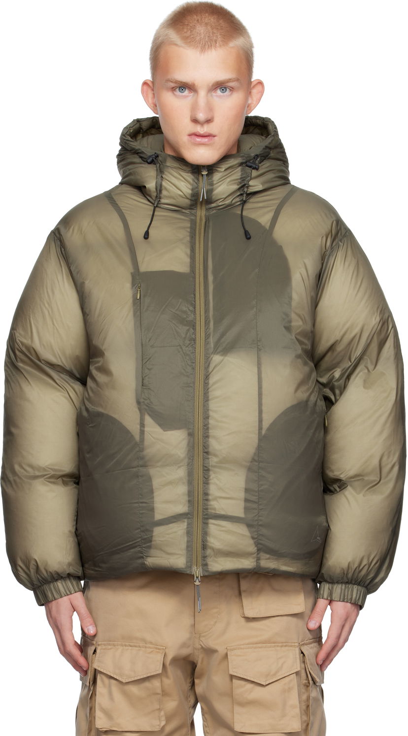 Prešívaná bunda ROA Smooth Down Puffer Jacket Zelené | RBMW0237FA184