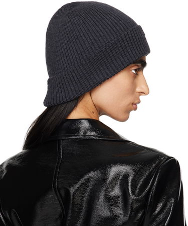 Kulicha Courrèges Ribbed Wool Beanie Šedá | 423MCP002FI0036, 2