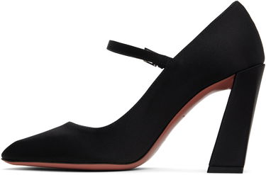 Tenisky a topánky Amina Muaddi Charlotte Mary Jane Heels Čierna | CHARLOTTE MARY JANE SATIN, 2