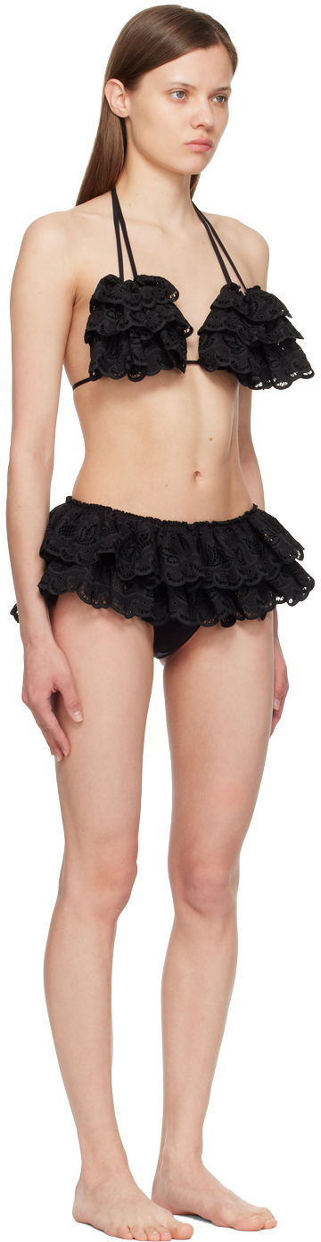 Plavky Chopova Lowena Chopova Lowena Ruffled Bikini Čierna | W6334, 1