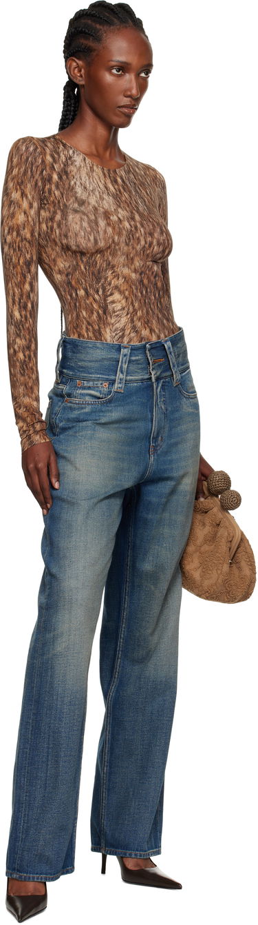 Džínsy Maison Margiela MM6 Maison Margiela 5-Pocket Slub Jeans Modrá | S52LA0259 M30017, 3
