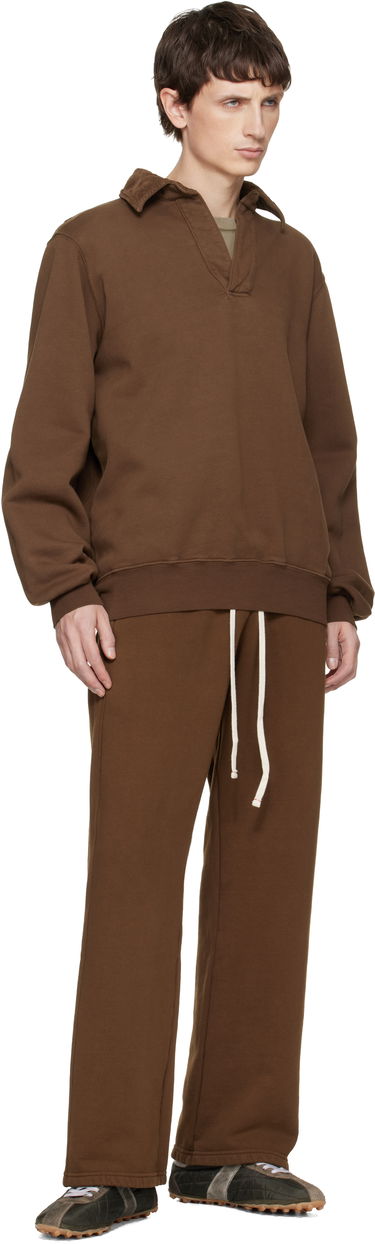 Polo tričko LES TIEN Heavyweight Moto Back Polo Hnedá | CF-1145, 3