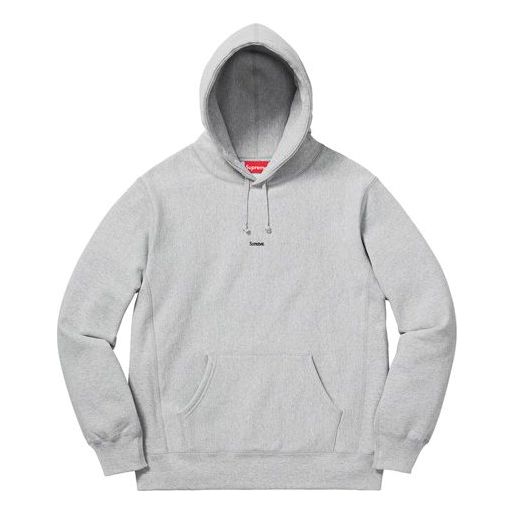Mikina Supreme Micro Logo Hooded Sweatshirt Šedá | SUP-FW19-863, 0