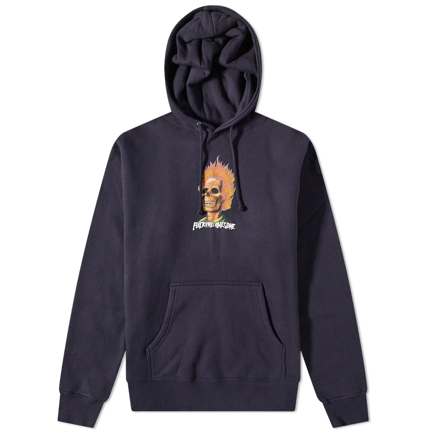 Mikina Fucking Awesome Flame Skull Hoody Navy | FA1727-NVY, 0