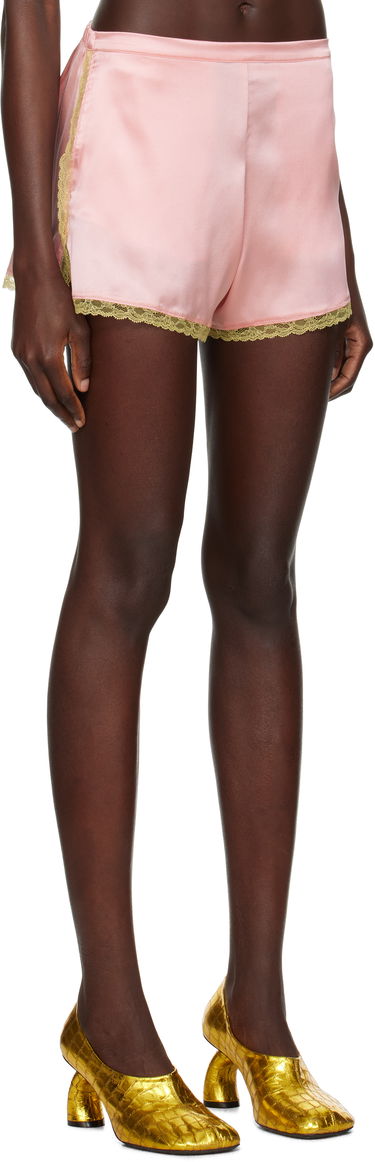 Šortky Dries Van Noten Dries Van Noten Silk Lace Trim Mini Shorts Ružová | 251-010911-1032, 1