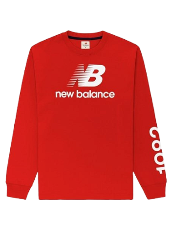 New Balance Logo Long-sleeve Tee MT21548-RED