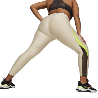 Nohavice a džínsy Puma FIT EVERSCULPT MESH FASHION HW 7/8 TIGHT Béžová | 524798-90, 2