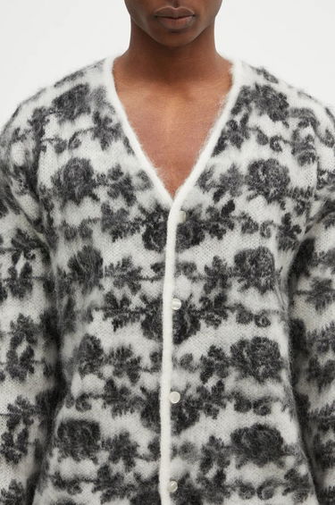Sveter Needles Mohair Rose Cardigan Čierna | PU312, 3