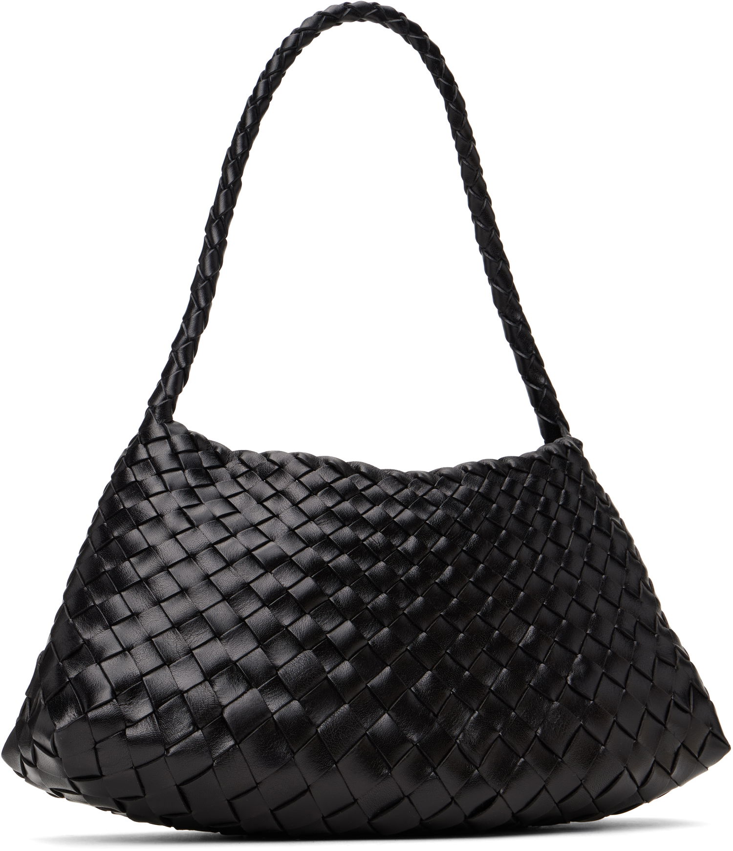 Kabelka Dragon Diffusion Dragon Diffusion Rosanna Woven Leather Shoulder Bag Čierna | 8943, 1