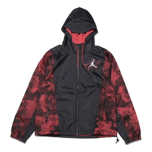 Vetrovka Jordan Jordan Legacy AJ6 Lightweight Hooded Woven Jacket Červená | DD5234-010