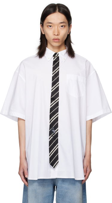 Košeľa VETEMENTS Vetements Tie Short-Sleeve Shirt Biela | UH76SH250W, 0
