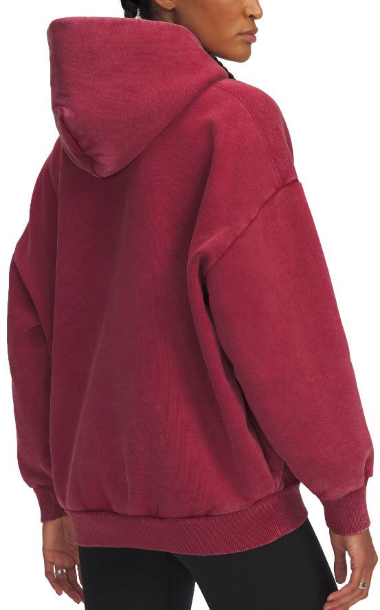 Mikina Under Armour Oversized Fleece Hoodie Červená | 1386485-625, 1