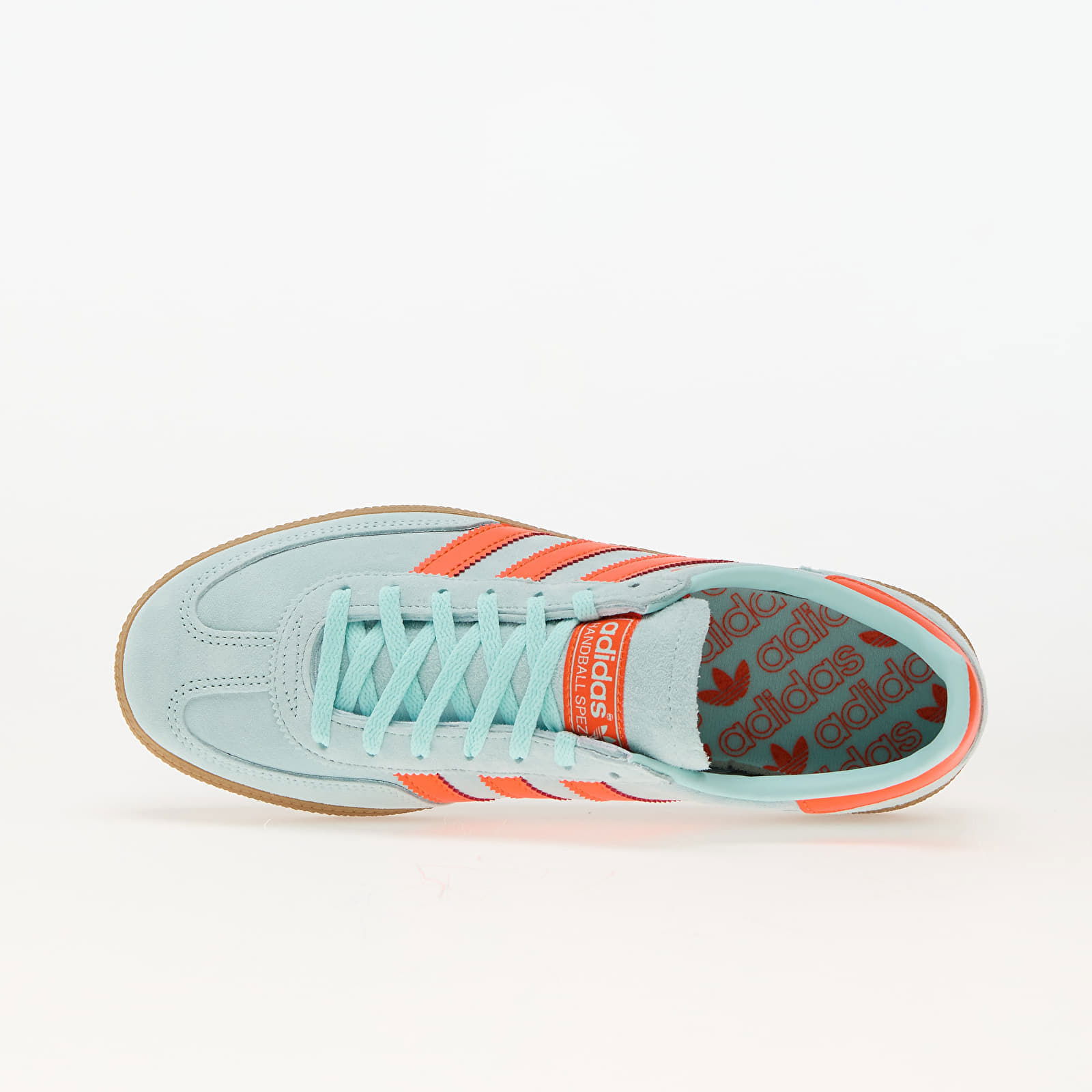 Adidas Handball Spezial Sneakers in Semi Flash Aqua/Impact Orange/Gum,