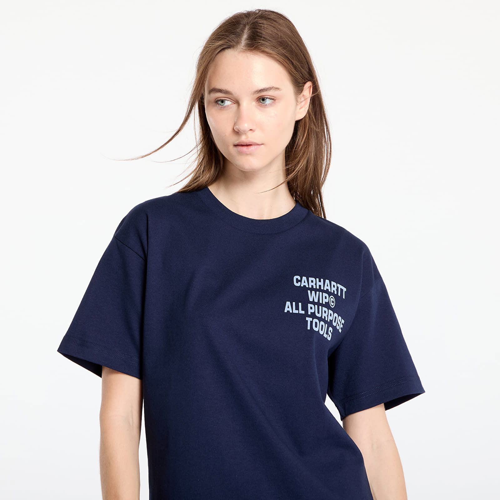 S/S Cross Screw T-Shirt UNISEX Air Force Blue