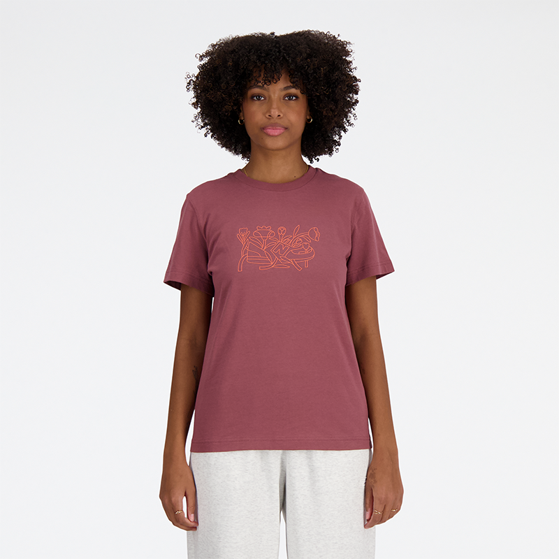 Tričká a tielka New Balance NB T-Shirt Ružová | Dámske tričko New Balance WT41912WAD – ružové, 0