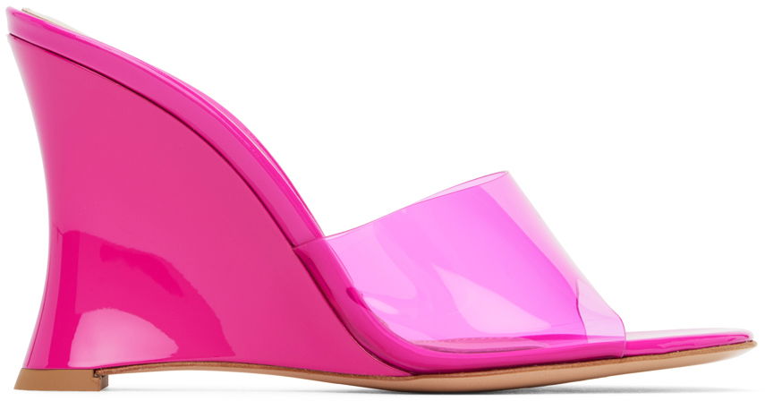 Gianvito Rossi Futura Wedge Mules