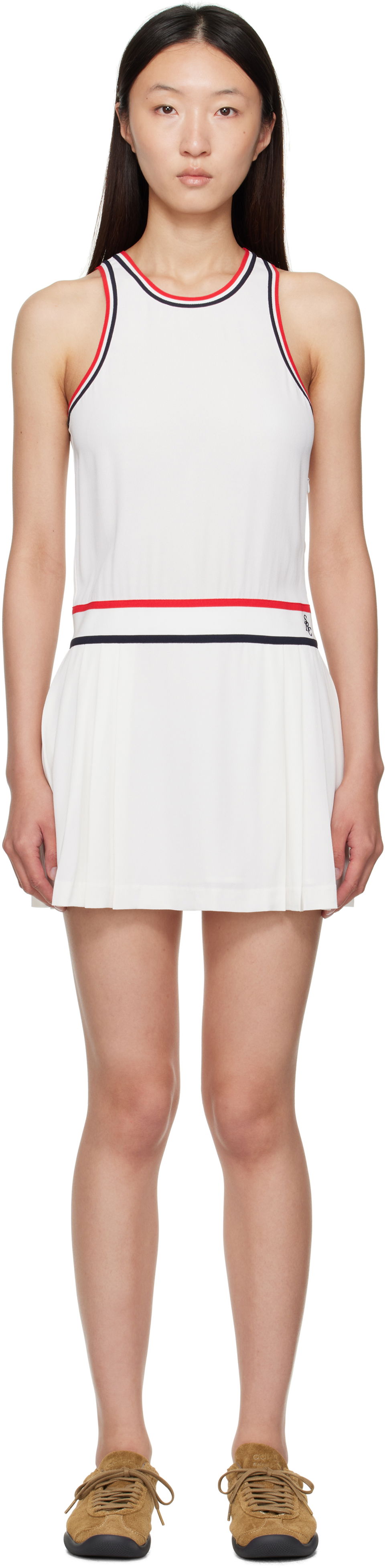 Šaty Sporty & Rich Sporty & Rich Phoebe Tennis Minidress Biela | DR004602300WH36, 0