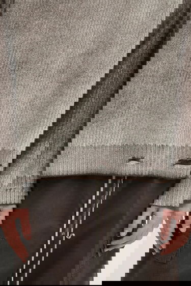 Sveter Represent Clo Represent Reversible Fade Out Sweater Šedá | MLM100217, 3