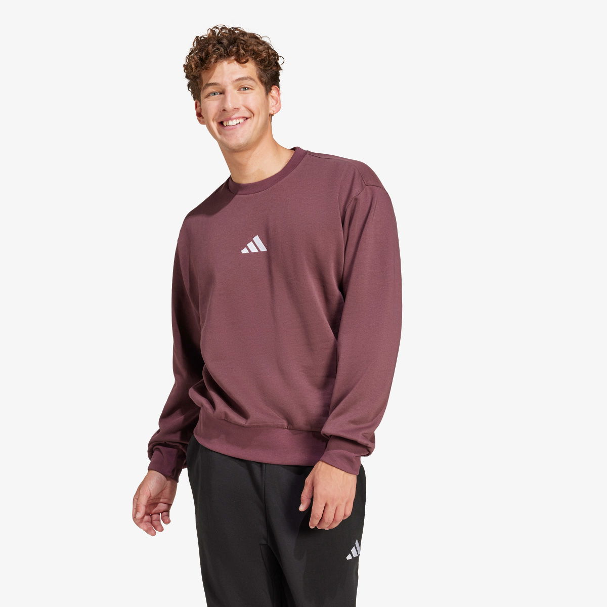 Mikina adidas Originals Feelcozy Sweatshirt Vínová | JE3786, 1