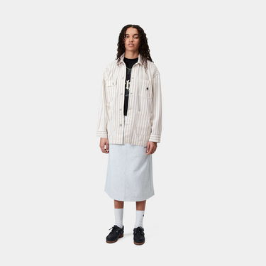 Kabáty Carhartt WIP Hendry Stripe Chore Coat Biela | I034847_3, 2
