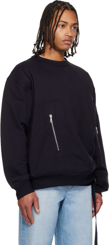 Mikina Dries Van Noten Dries Van Noten Strap Sweatshirt Čierna | 252-021146-2611, 4