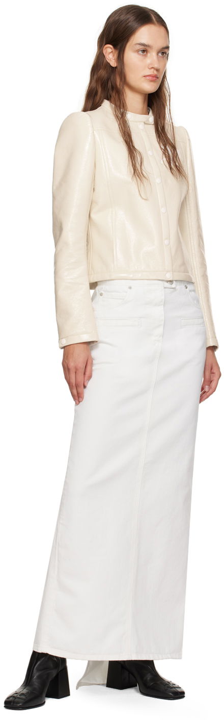 Courrèges Seven-Pocket Denim Maxi Skirt