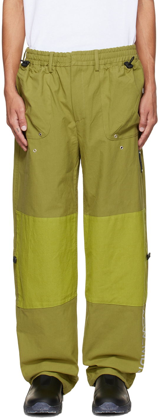 Nohavice A-COLD-WALL* Paneled Trousers Zelené | ACWMB136, 0