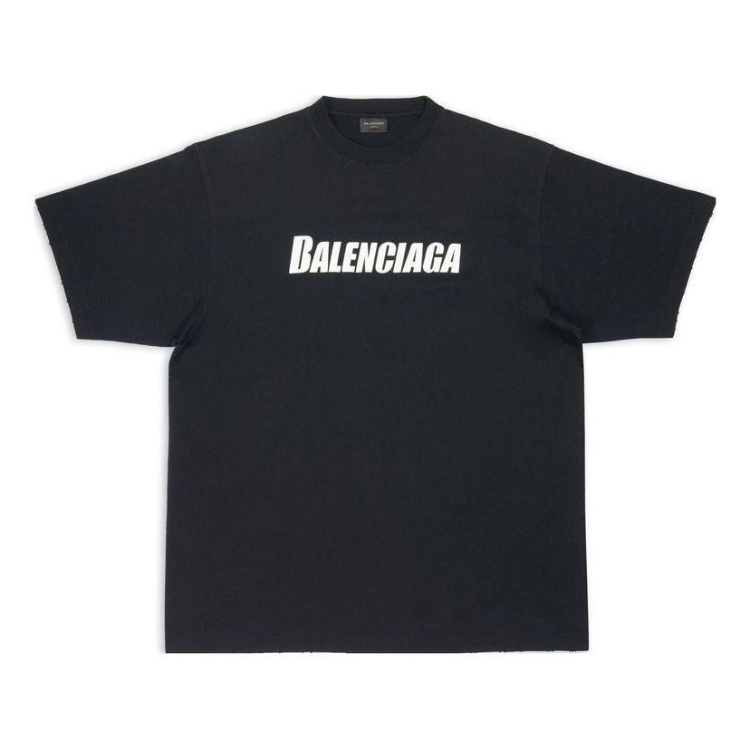 Tričko Balenciaga Balenciaga Caps Boxy Fit T-Shirt Čierna | 651795TNVL11070