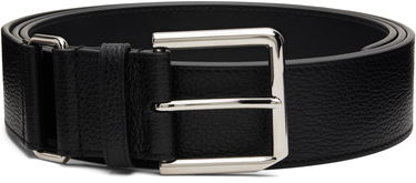 Opasok Givenchy Grained Leather Buckle Belt Čierna | BK407HK18A001, 0