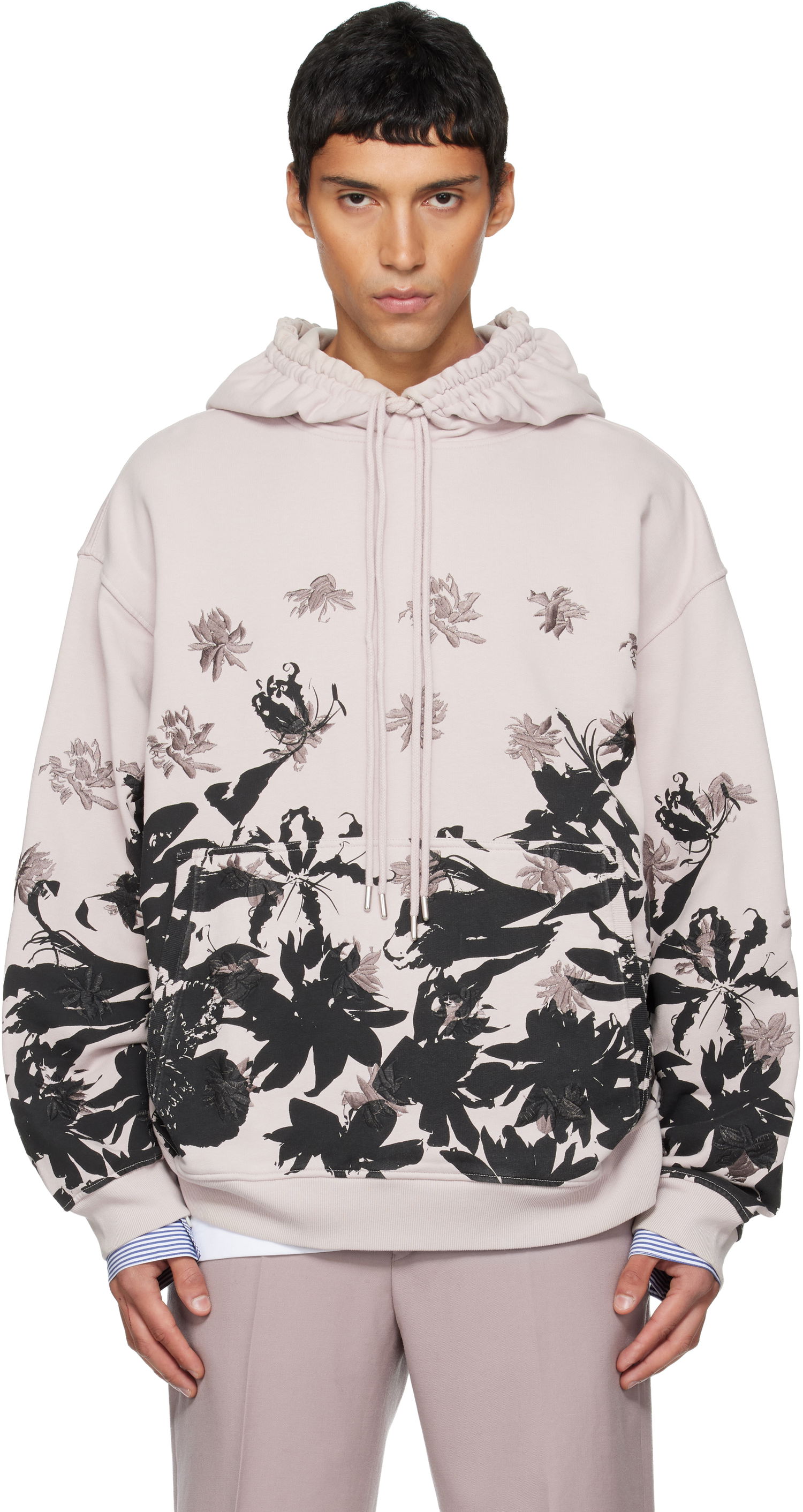 Mikina Dries Van Noten Dries Van Noten Embroidered Floral Hoodie Rôznofarebný | 252-021141-2613, 0