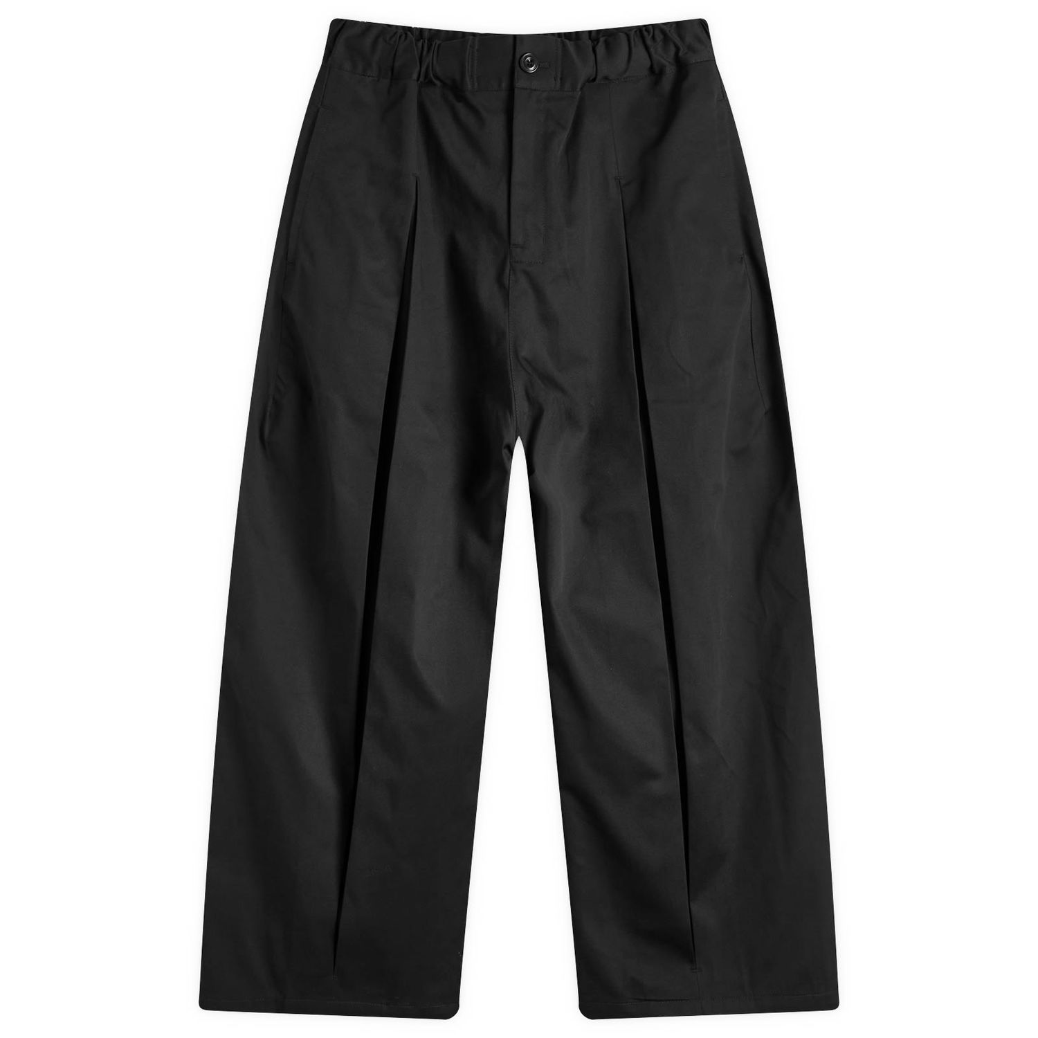Nohavice sage NATION Sage Nation Box Pleat Trousers, Size Large Čierna | S011-BLK, 0