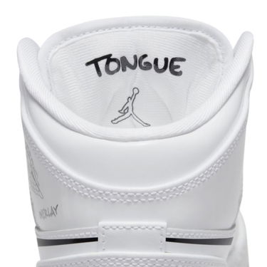 Tenisky a topánky Jordan Air Jordan 1 Mid "Schematic" GS Biela | DQ1864-100, 4