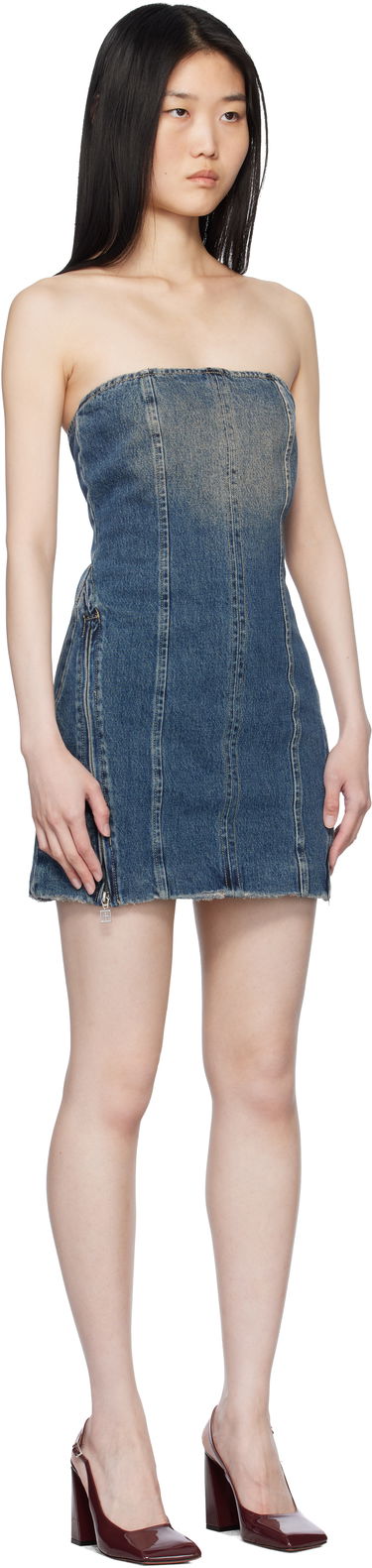 Šaty Ksubi Ksubi Avenue Denim Minidress Modrá | WPS25DR006, 1