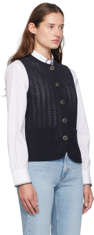 Vesta rag & bone rag & bone Elisa Knit Vest Čierna | WAS24F071UG71, 1