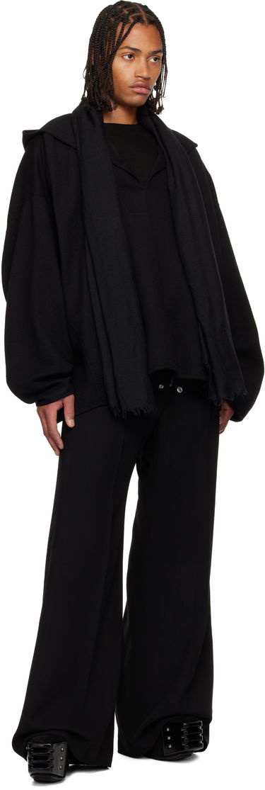 Kabáty Rick Owens Concordians LS Hip Kaftan Coat Čierna | RR02E1726 DBC, 3