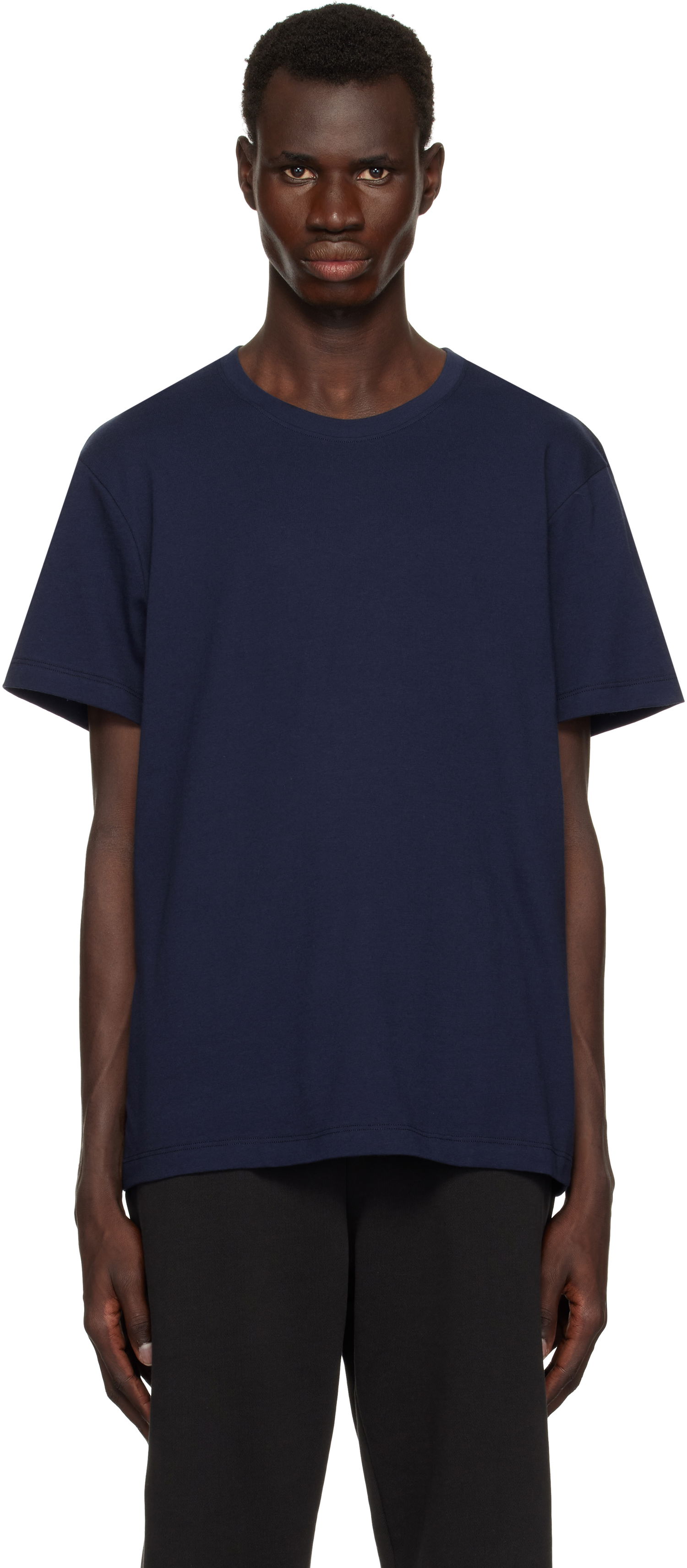 Tričko SKIMS SKIMS Cotton Classic T-Shirt Navy | TP-TSH-5701M-NAVY, 0