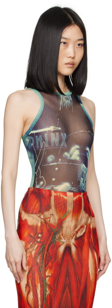 Body Jean Paul Gaultier Gaultier 'The Pigalle' Printed Bodysuit Modrá | 24/30-F-BD044-T552-59560100, 1