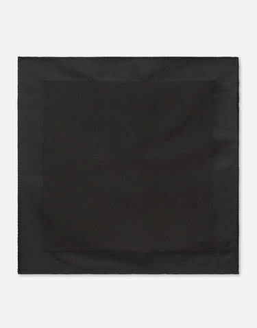 Šál Dolce & Gabbana Silk Pocket Square With Logo Embroidery Čierna | GR412EG0UBVN0000, 0