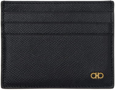 Peňaženka FERRAGAMO Salvatore Ferragamo Gancini Card Holder Čierna | 776843, 0