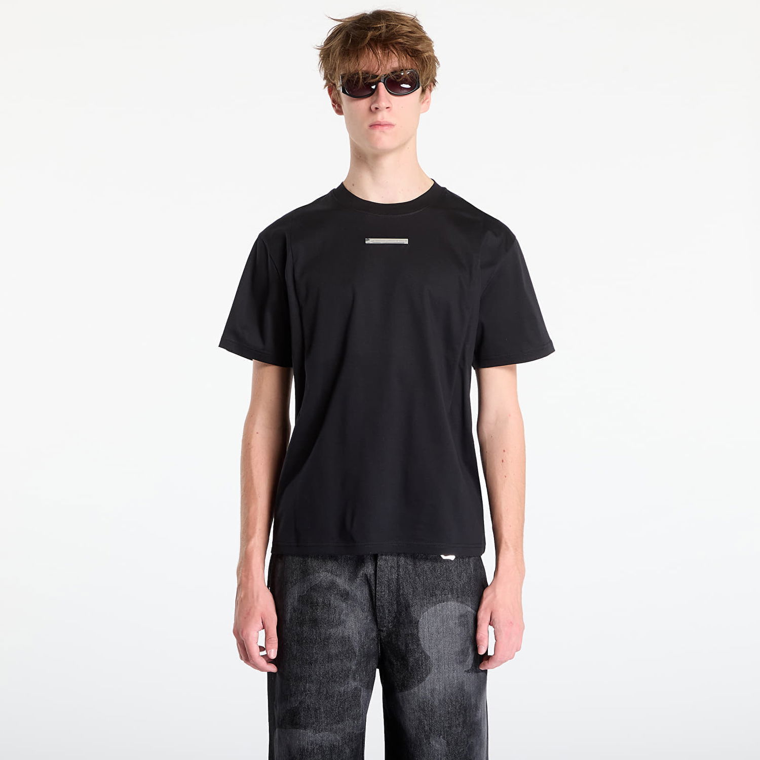 Tričko HELIOT EMIL Astrape T-Shirt Black Čierna | AW25_M_09_139_BLK01_CO, 0