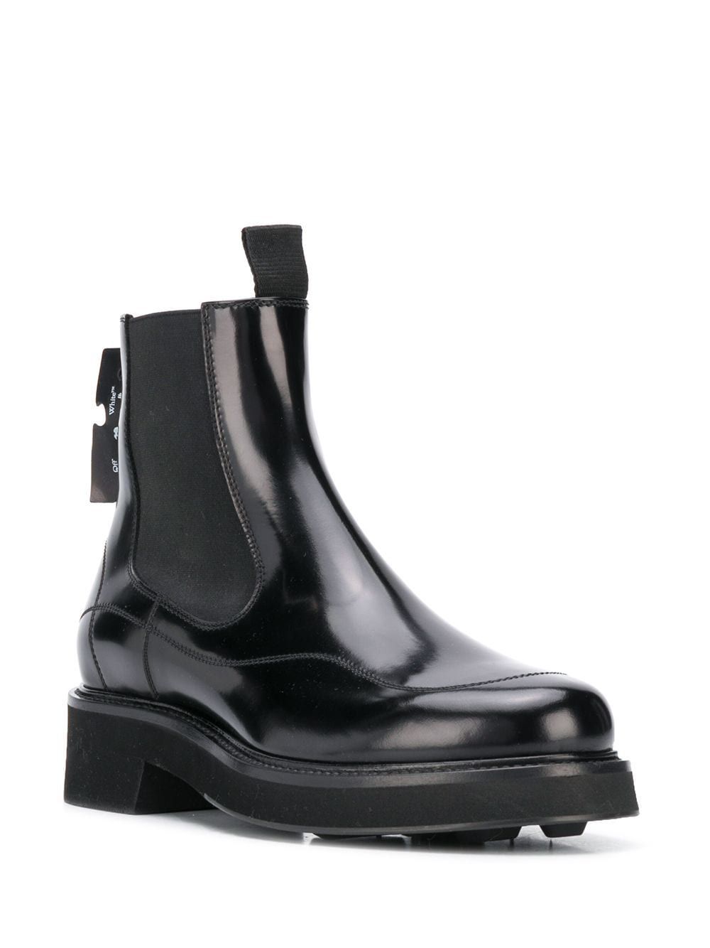 Tenisky a topánky Off-White LEATHER ANKLE BOOTS Čierna | OWIA243E20LEA0011000, 1