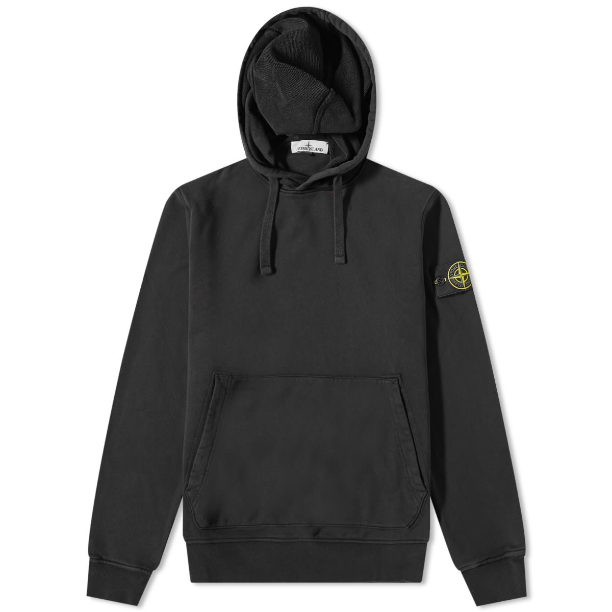 Mikina Stone Island Garment Dyed Popover Hoody Čierna | 101564151-A0029, 0