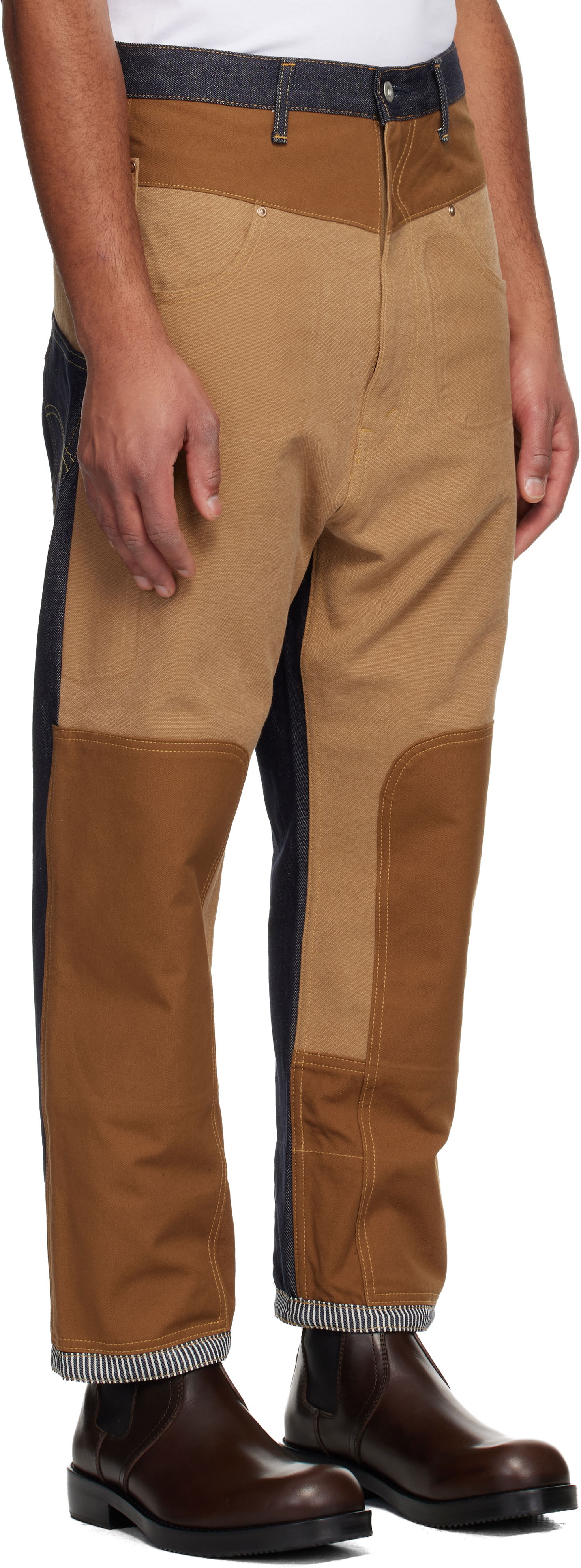 Džínsy Junya Watanabe Junya Watanabe Levi's Edition Paneled Workwear Jeans Hnedá | WP-P206-051, 1